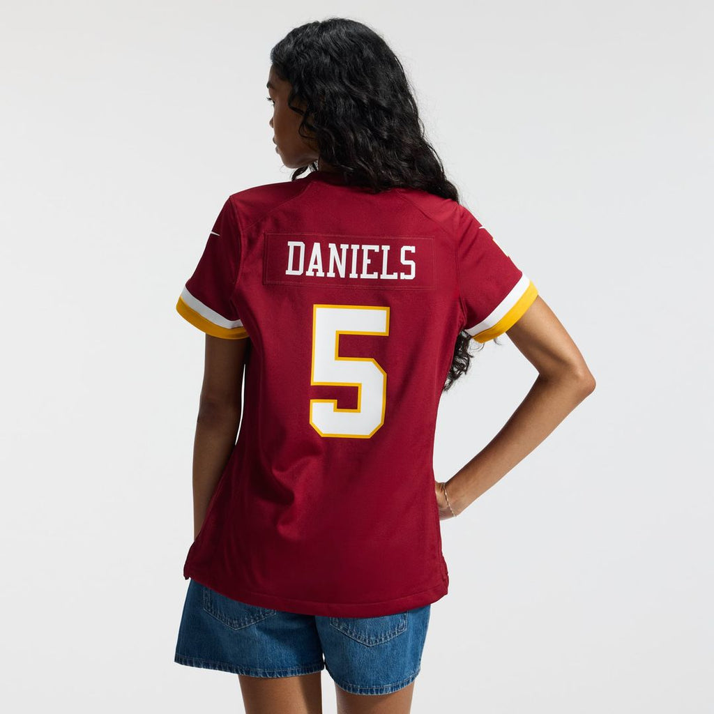 Jayden Daniels Washington Commanders Women's Hail Raiser Alternate Game Jersey - Black