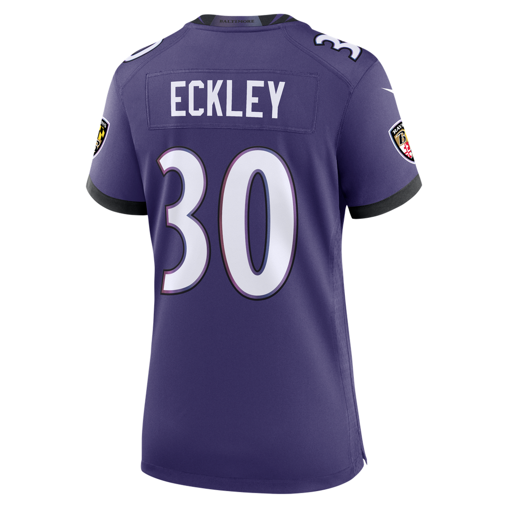 Ryan Eckley Baltimore Ravens Women's Team Game Jersey - Purple