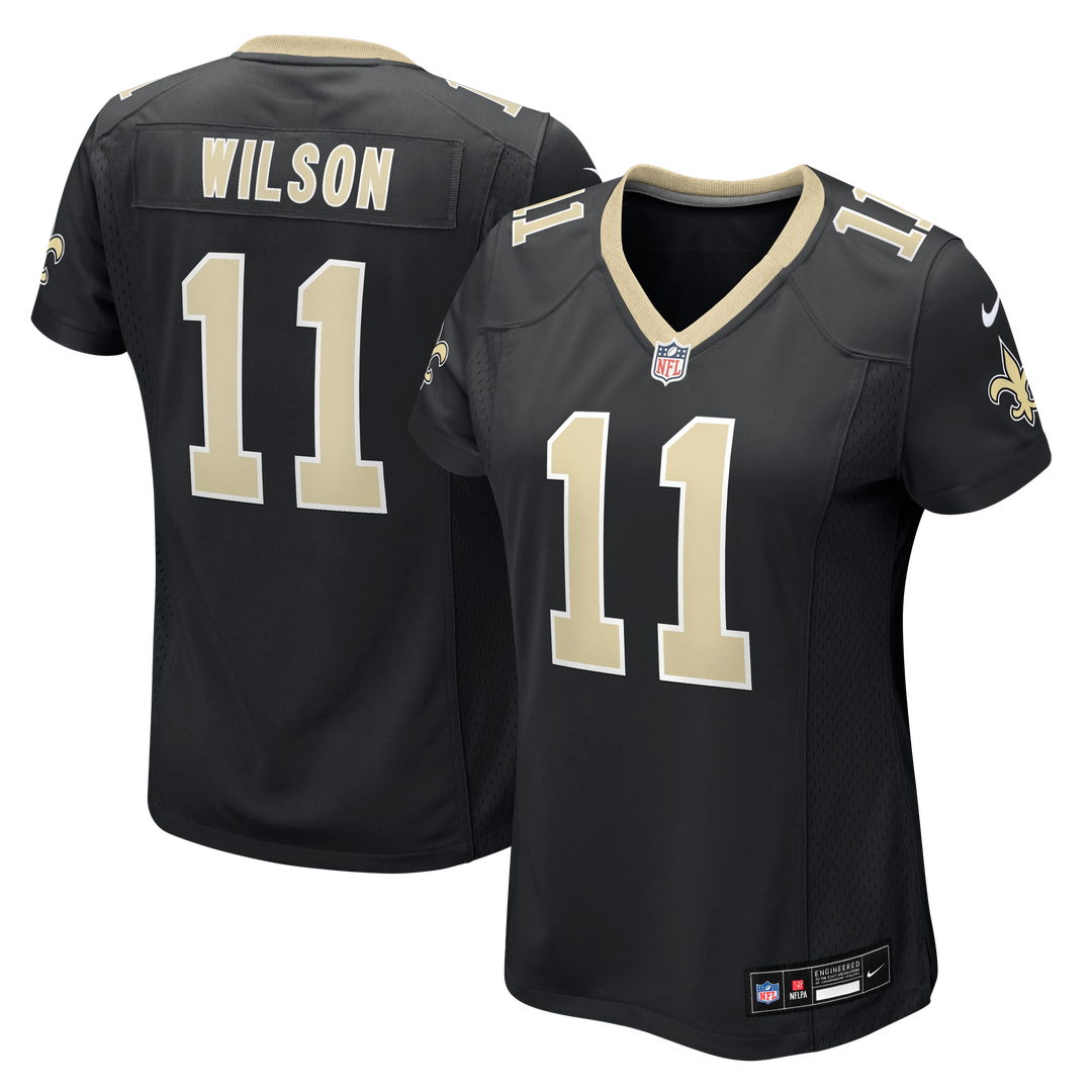 Zach Wilson New Orleans Saints Women's Team Game Jersey - Black