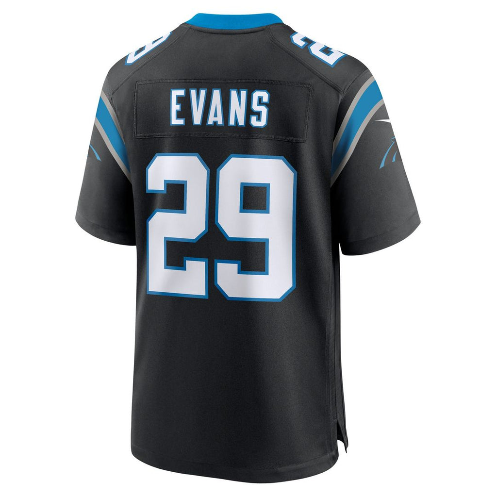 Akayleb Evans Carolina Panthers Team Game Jersey - Black