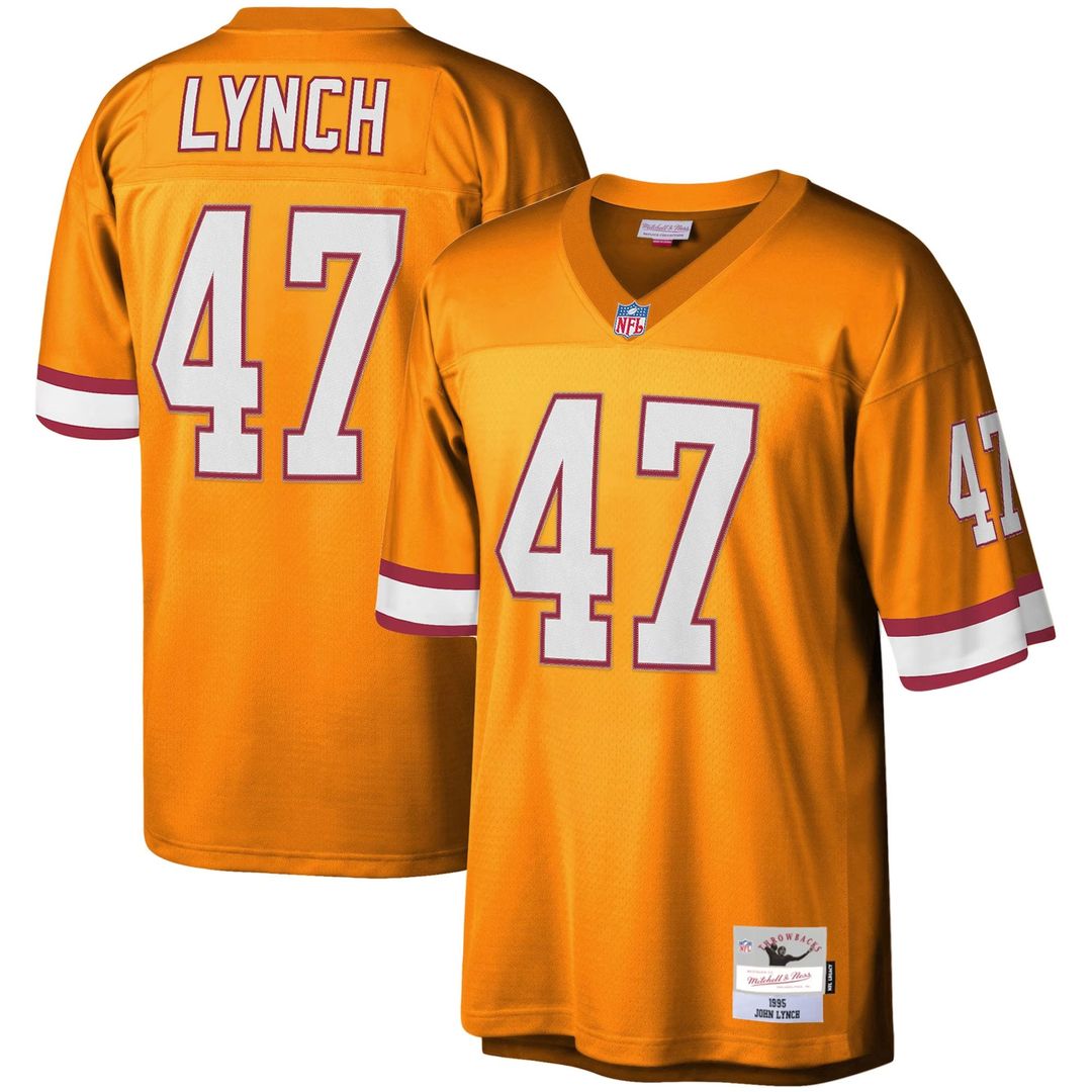 John Lynch Tampa Bay Buccaneers Big & Tall 1995 Legacy Retired Player Jersey - Orange