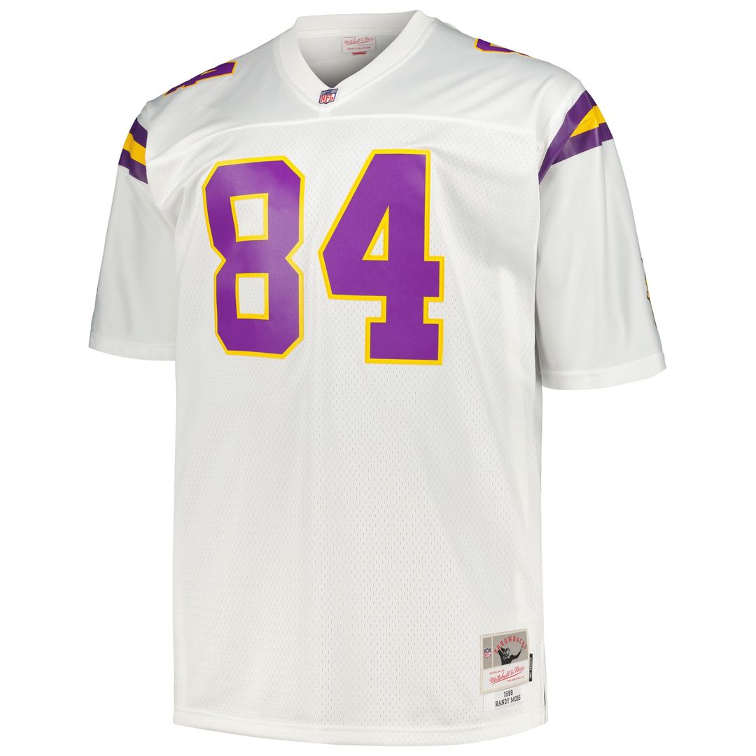Randy Moss Minnesota Vikings Big & Tall 1998 Retired Player Replica Jersey - Purple