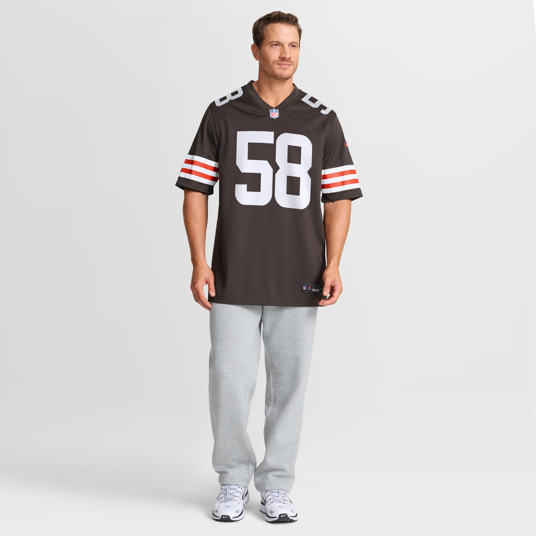 Austin Barber Cleveland Browns Team Game Jersey - Brown