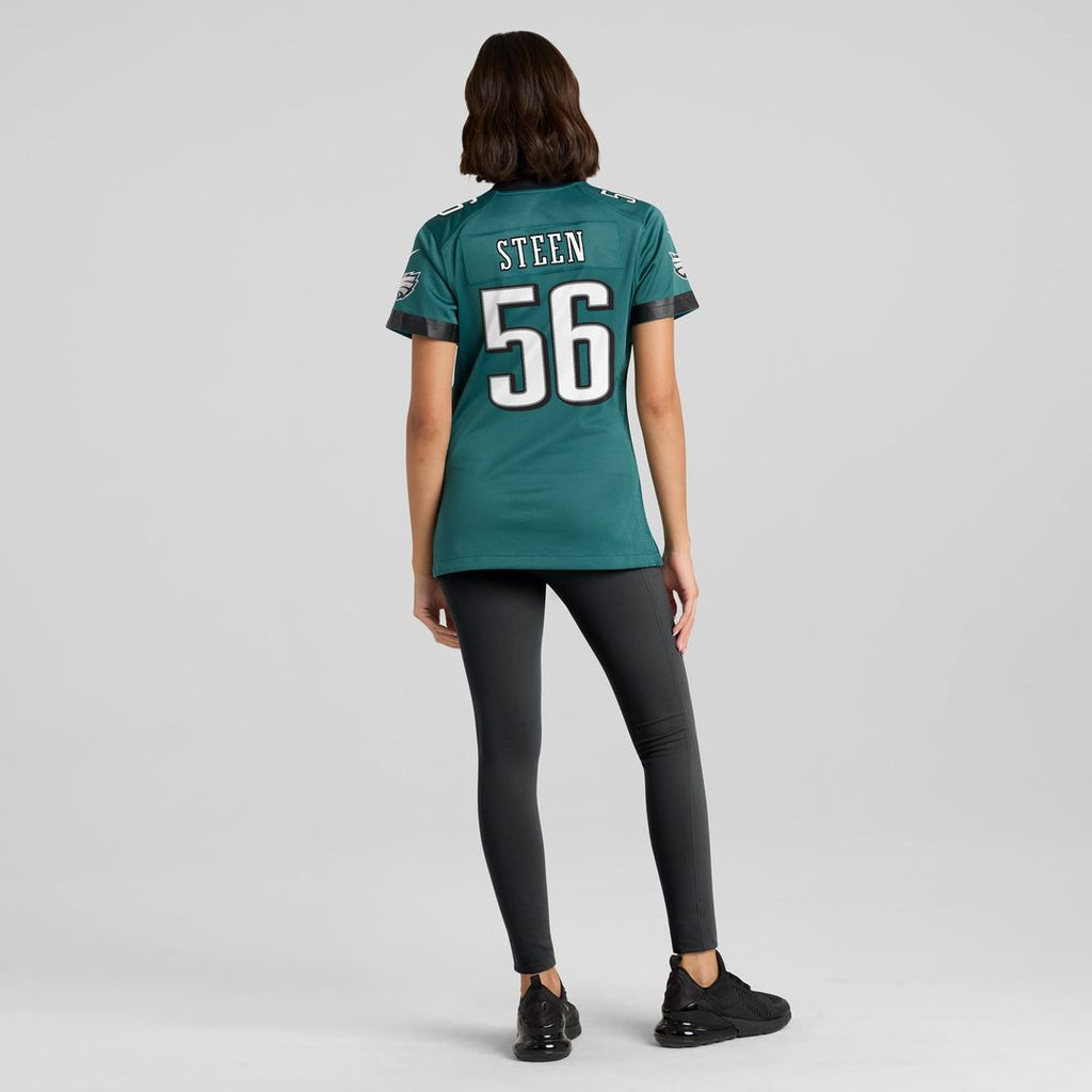 Tyler Steen Philadelphia Eagles Women's Team Game Jersey - Midnight Green