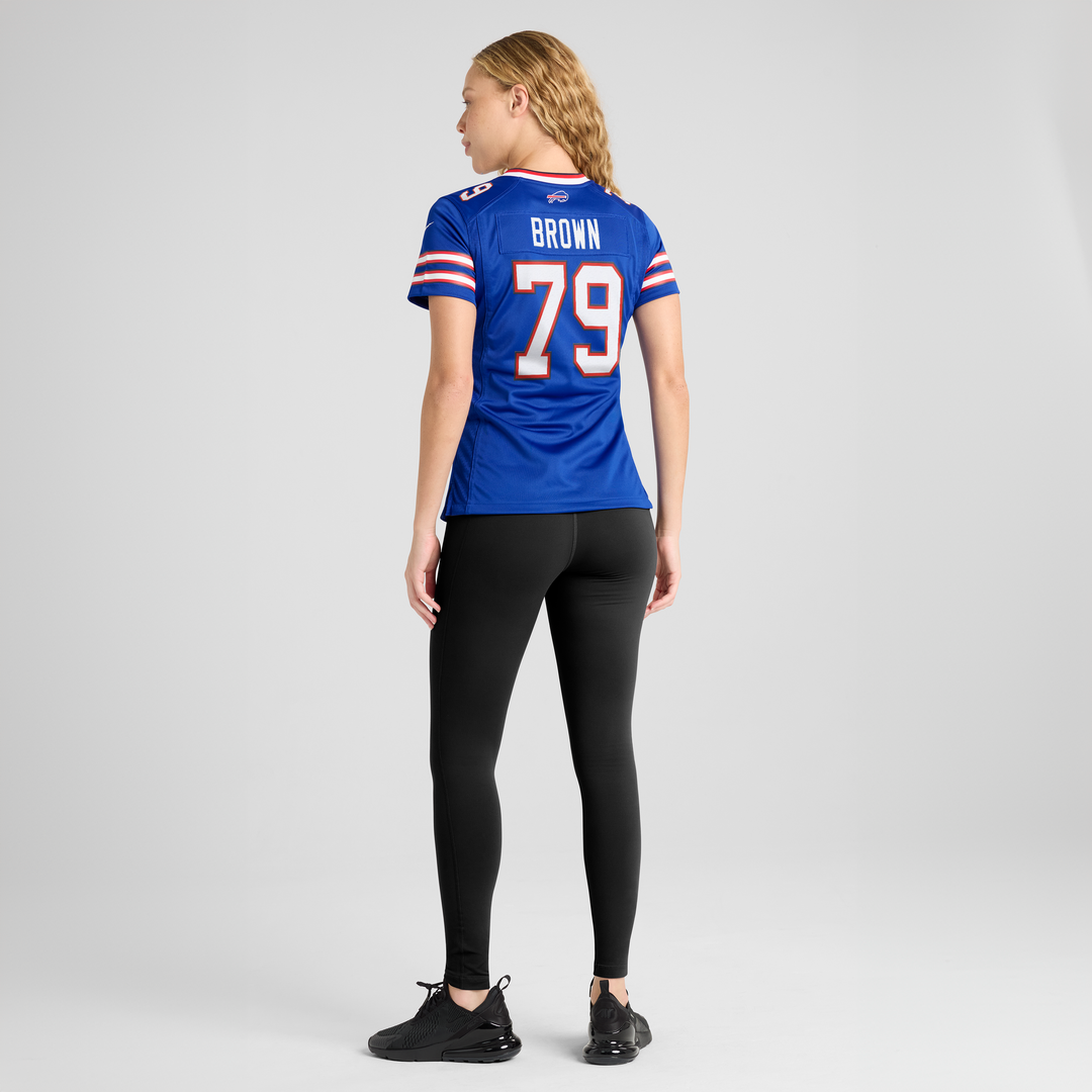Ruben Brown Buffalo Bills Women's Game Retired Player Jersey - Royal