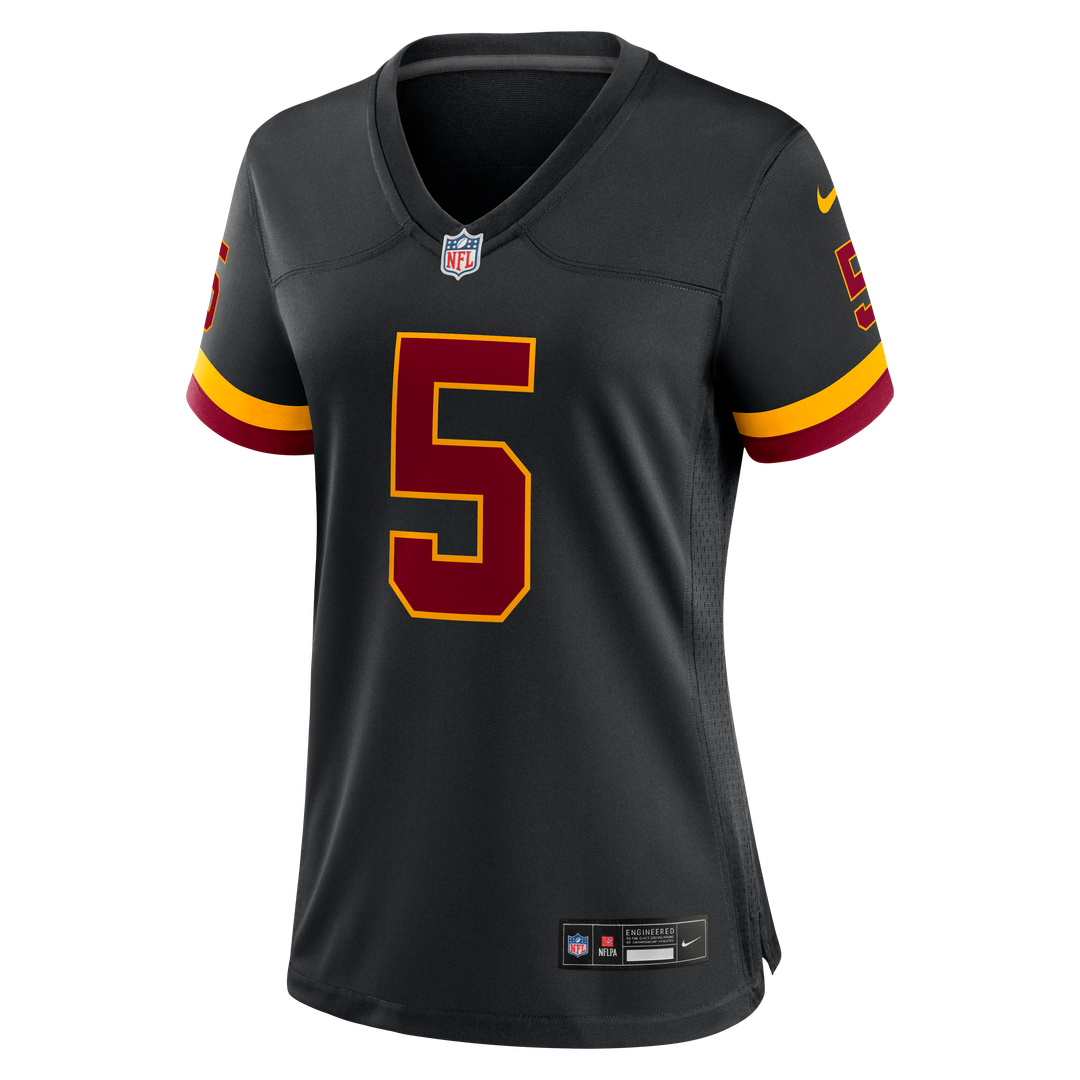 Jayden Daniels Washington Commanders Women's Hail Raiser Alternate Game Jersey - Black