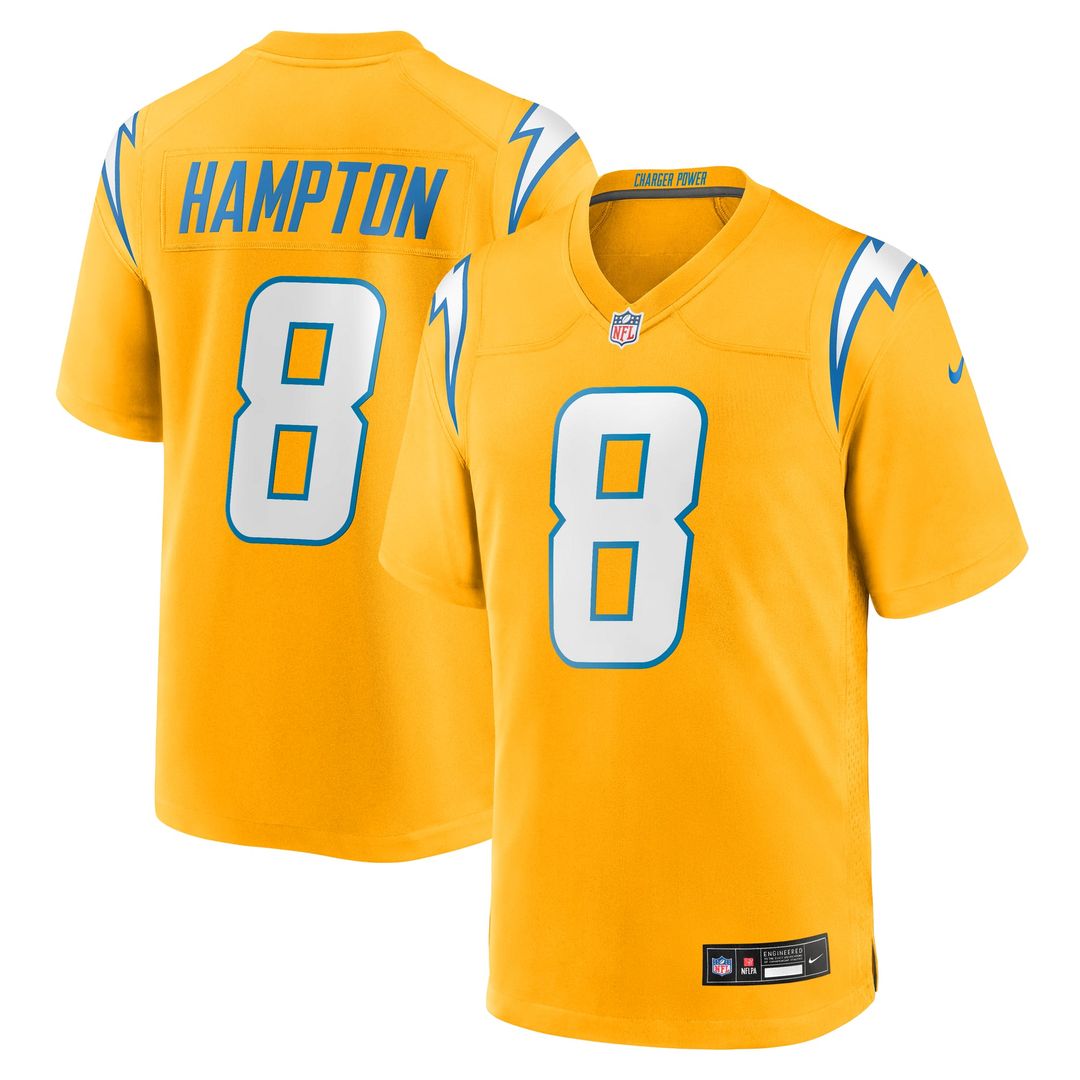 Omarion Hampton Los Angeles Chargers Alternate Super Chargers Game Player Jersey - Navy