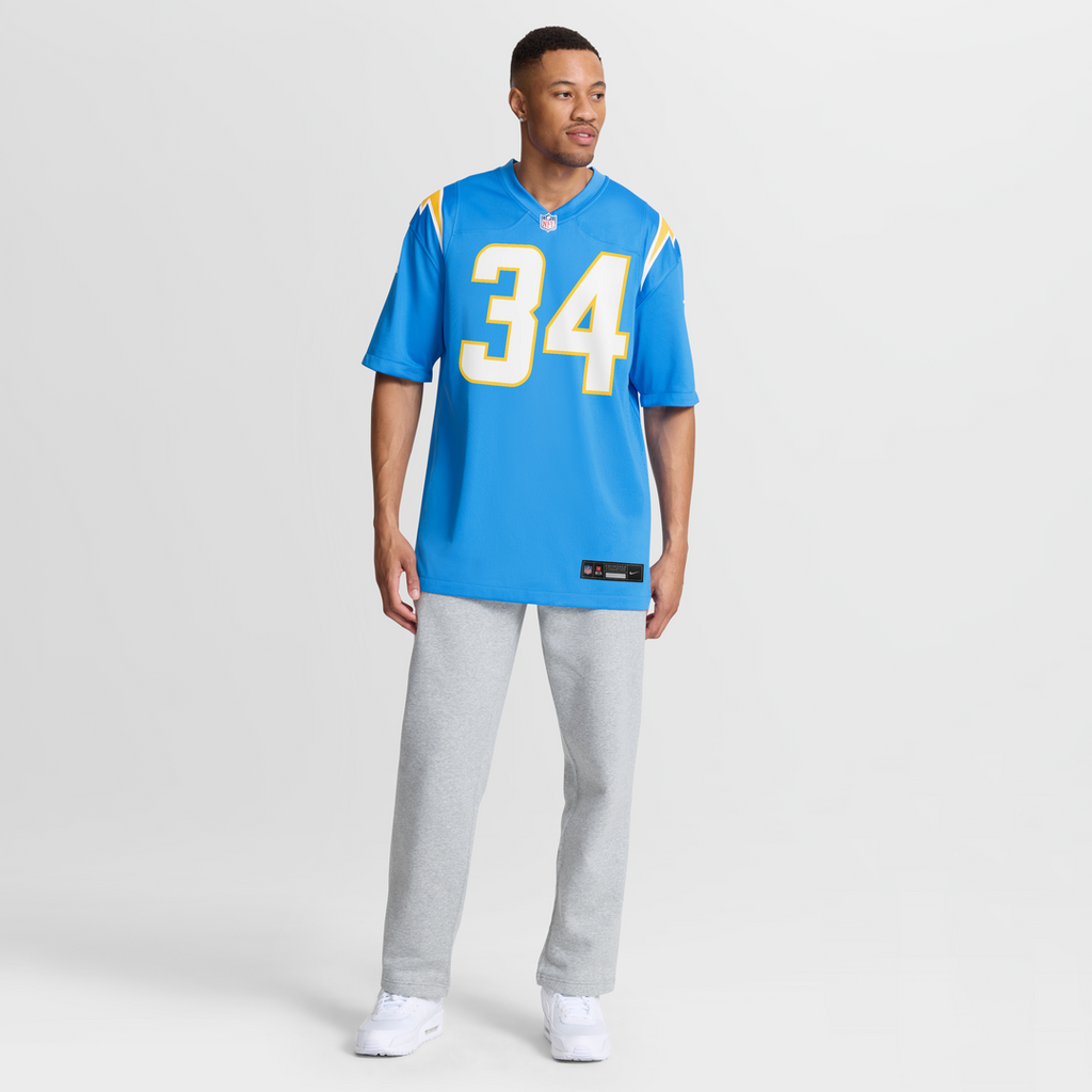 Keaton Mitchell Los Angeles Chargers Team Game Jersey - Powder Blue