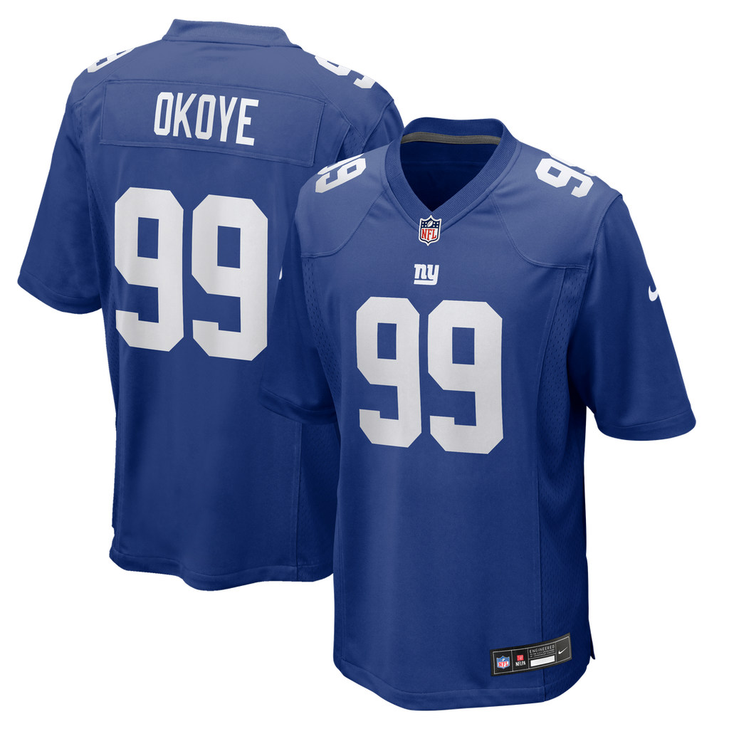 Basil Okoye New York Giants Team Game Jersey - Royal