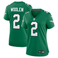 Tariq Woolen Philadelphia Eagles Women's Alternate Game Jersey - Kelly Green
