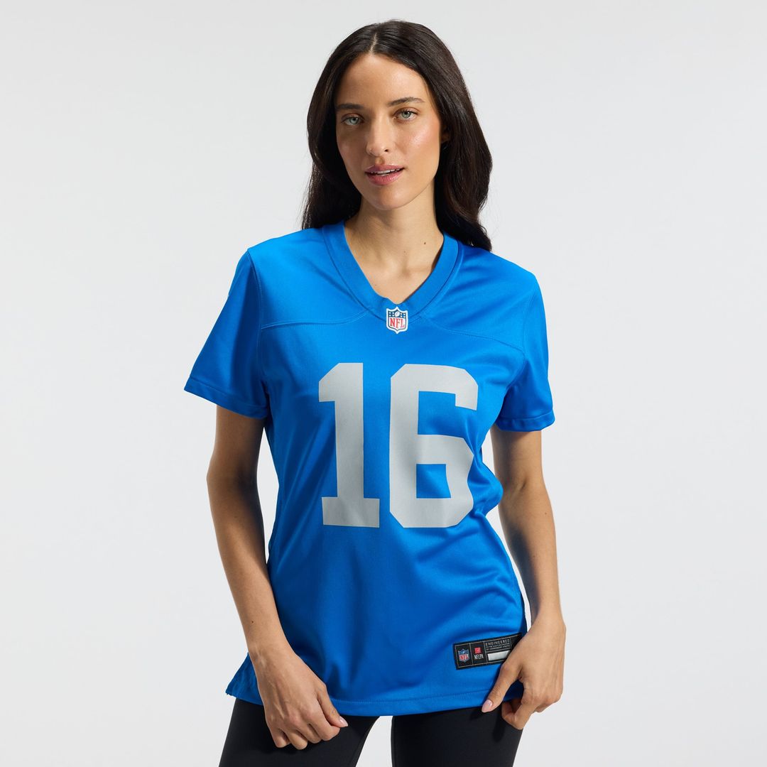 Jared Goff Detroit Lions Women's Alternate Game Jersey - Blue