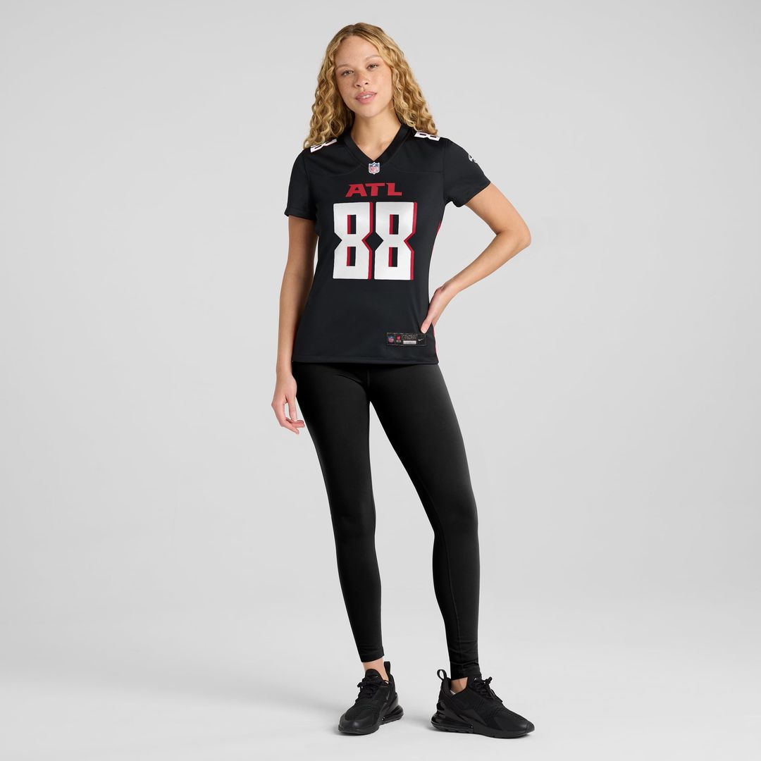 Tony Gonzalez Atlanta Falcons Women's Game Retired Player Jersey - Black