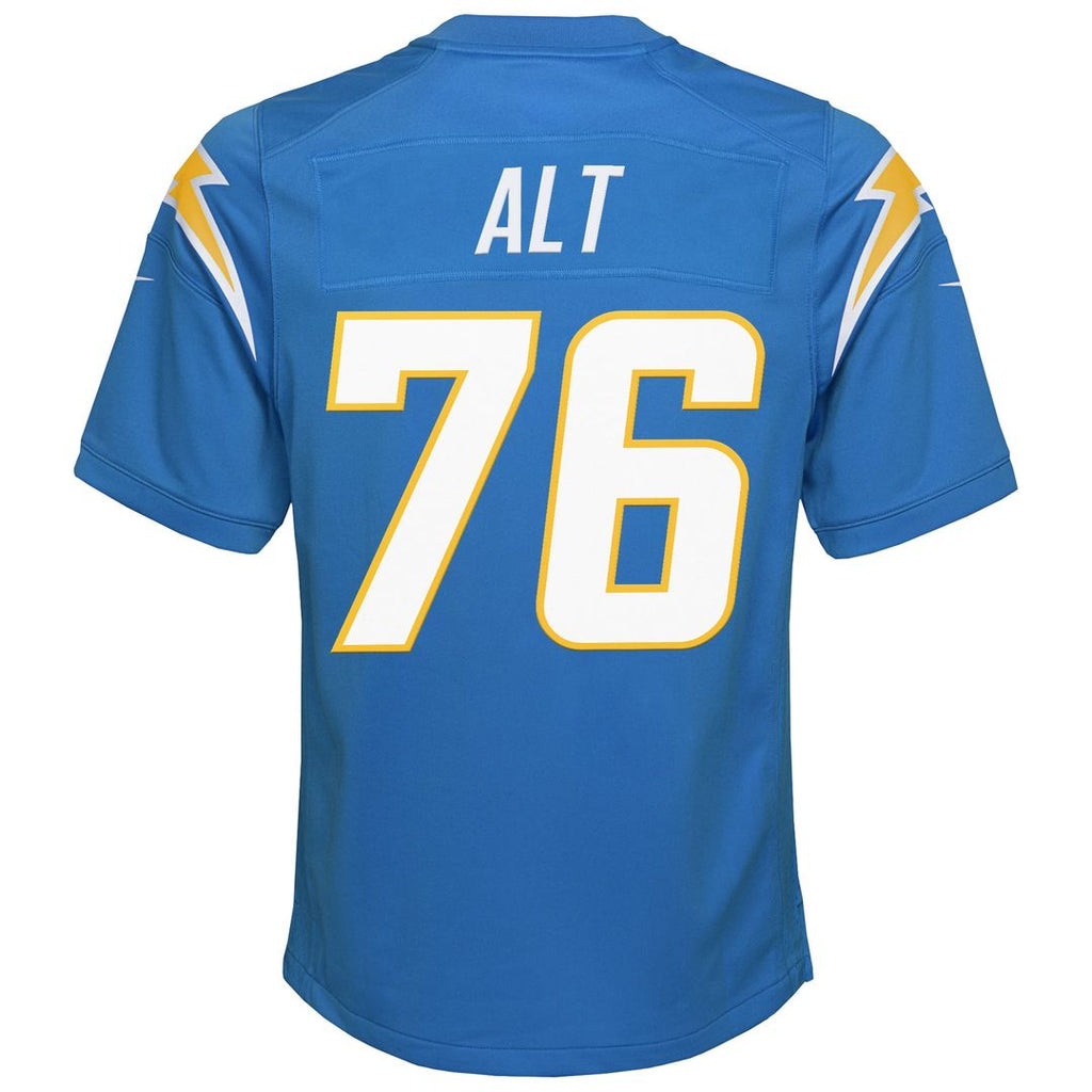 Joe Alt Los Angeles Chargers Youth Game Jersey - Powder Blue