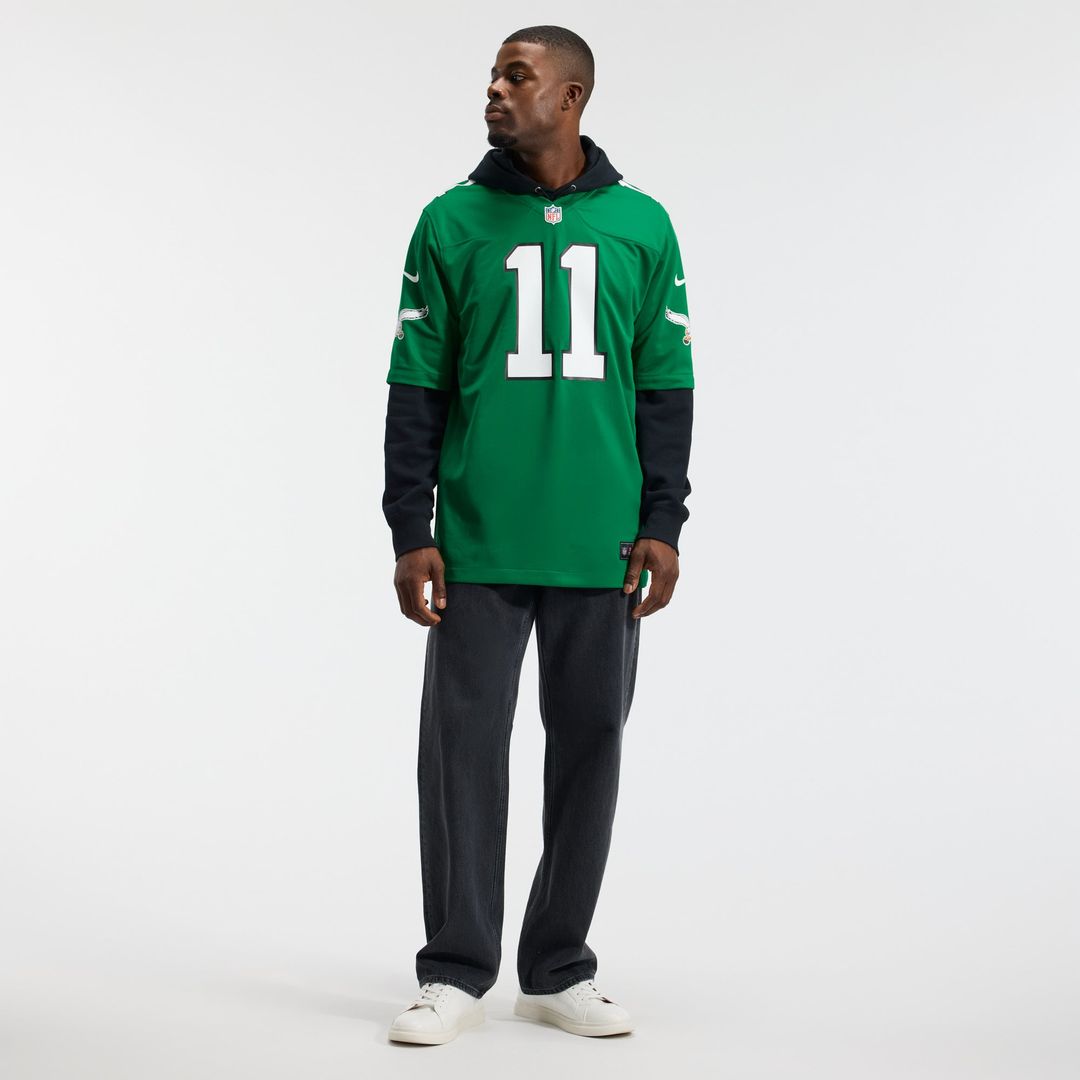 A.J. Brown Philadelphia Eagles Alternate Game Player Jersey - Kelly Green