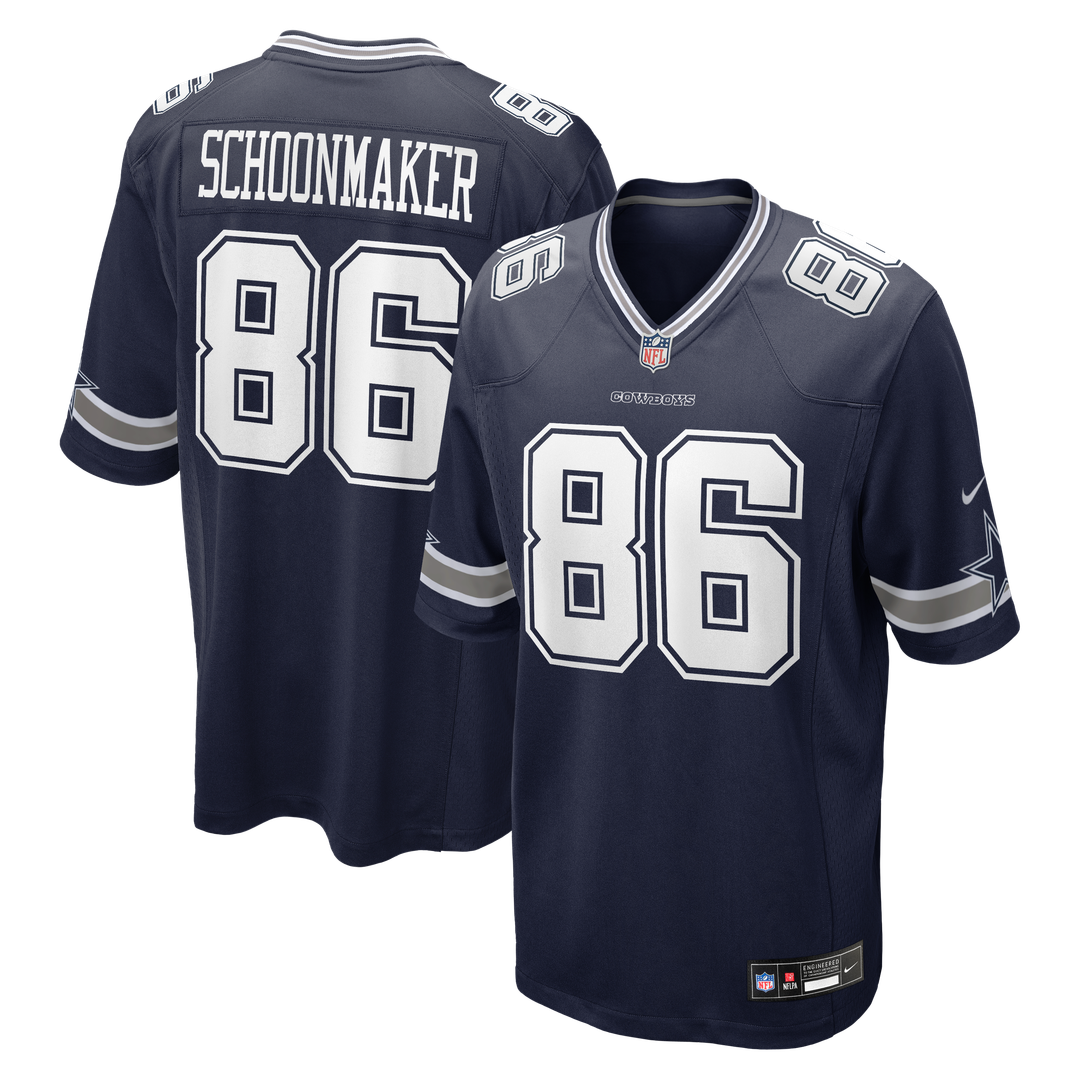 Luke Schoonmaker Dallas Cowboys Team Game Jersey - Navy