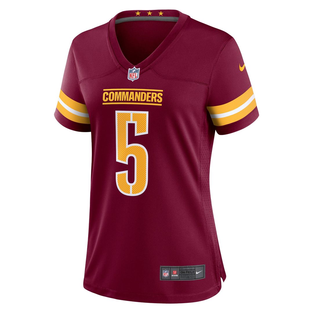 Jayden Daniels Washington Commanders Women's Alternate Game Player Jersey - Black