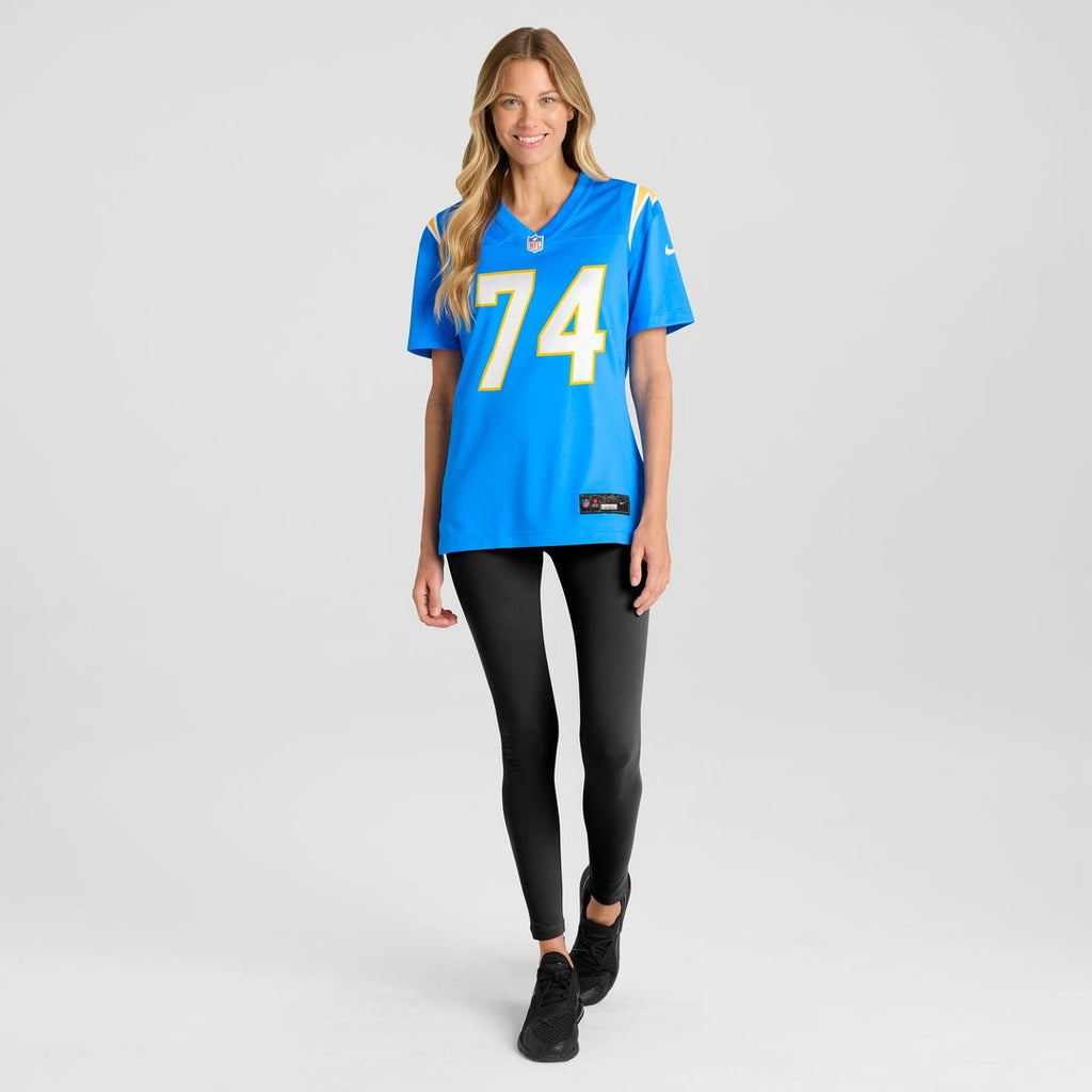 Kayode Awosika Los Angeles Chargers Women's Team Game Jersey - Powder Blue