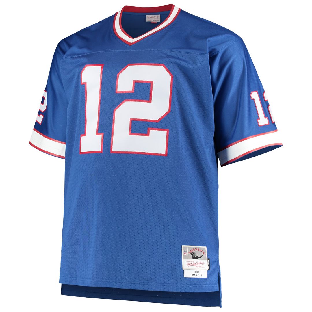 Jim Kelly Buffalo Bills Big & Tall 1990 Retired Player Replica Jersey - Royal
