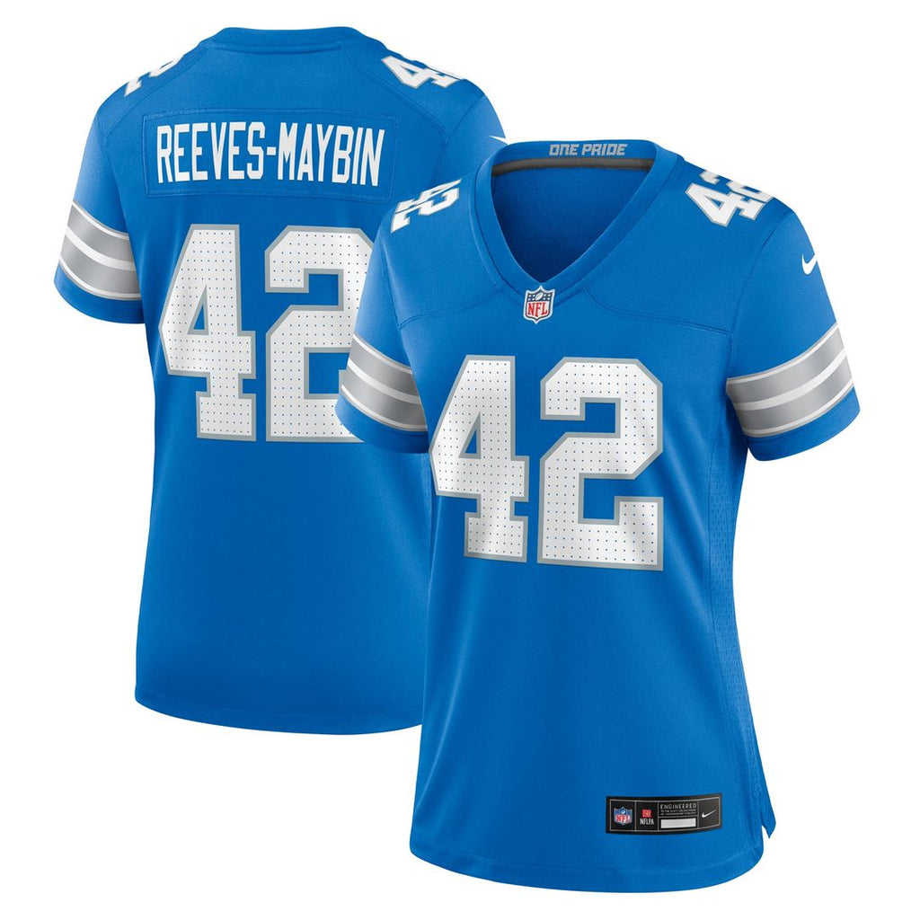 Jalen Reeves - Maybin Detroit Lions Women's Team Game Jersey - Blue