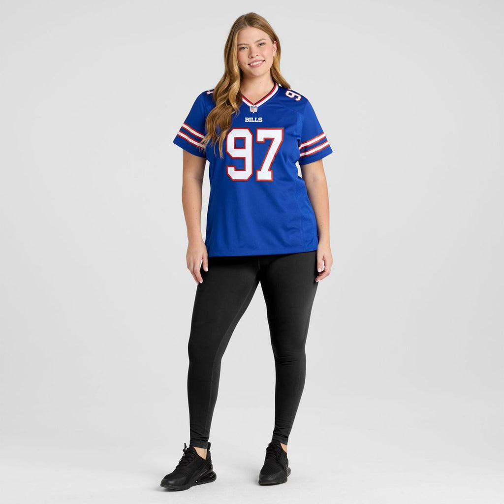 Greg Gaines Buffalo Bills Women's Team Game Jersey - Royal