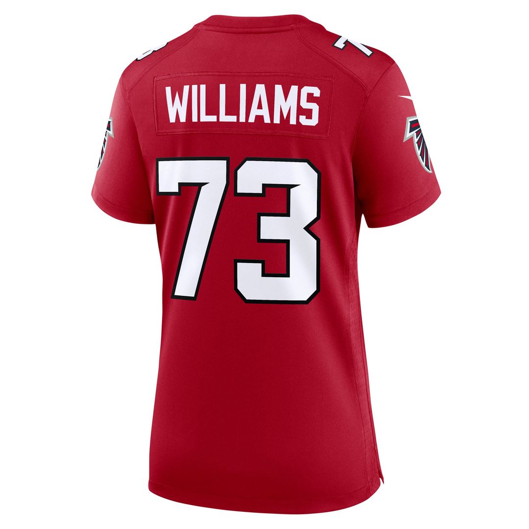 Cameron Williams Atlanta Falcons Women's Team Game Jersey - Red