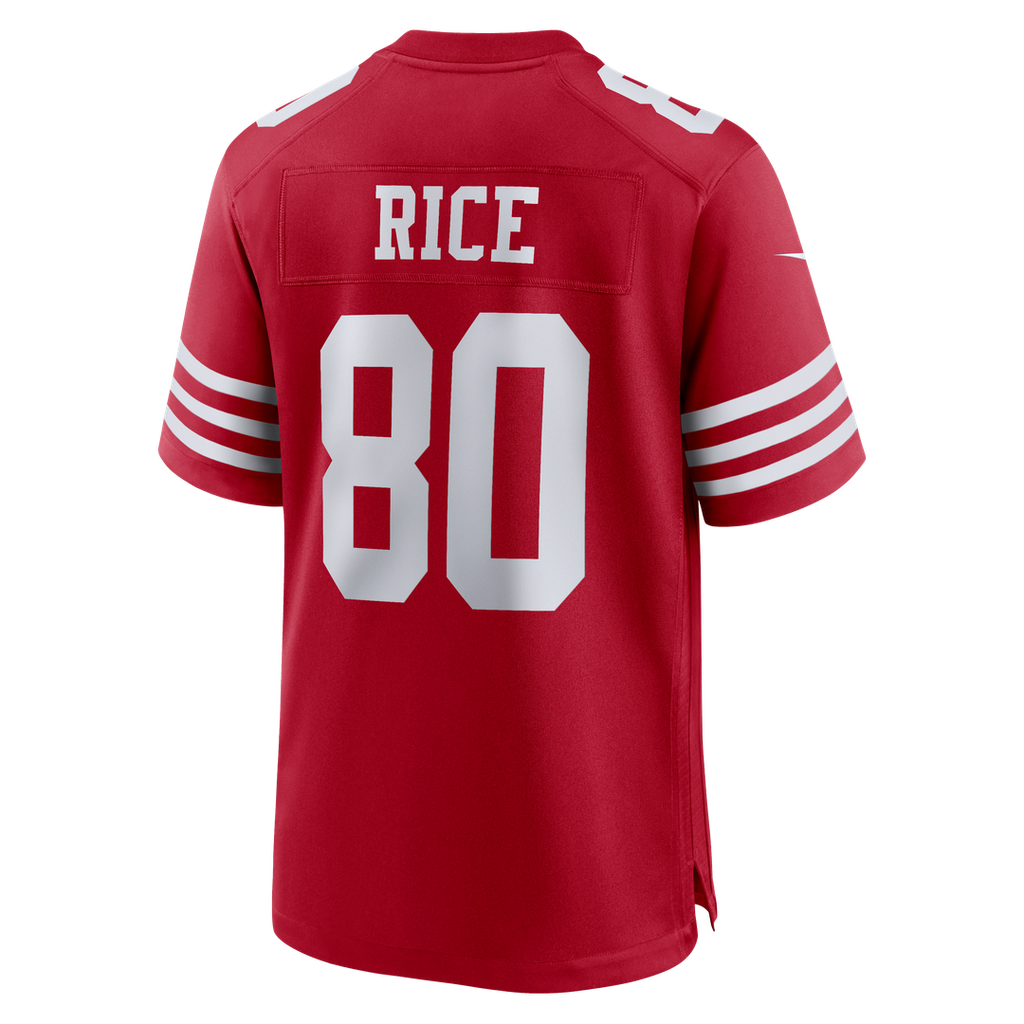 Jerry Rice San Francisco 49ers Retired Game Player Jersey - Scarlet