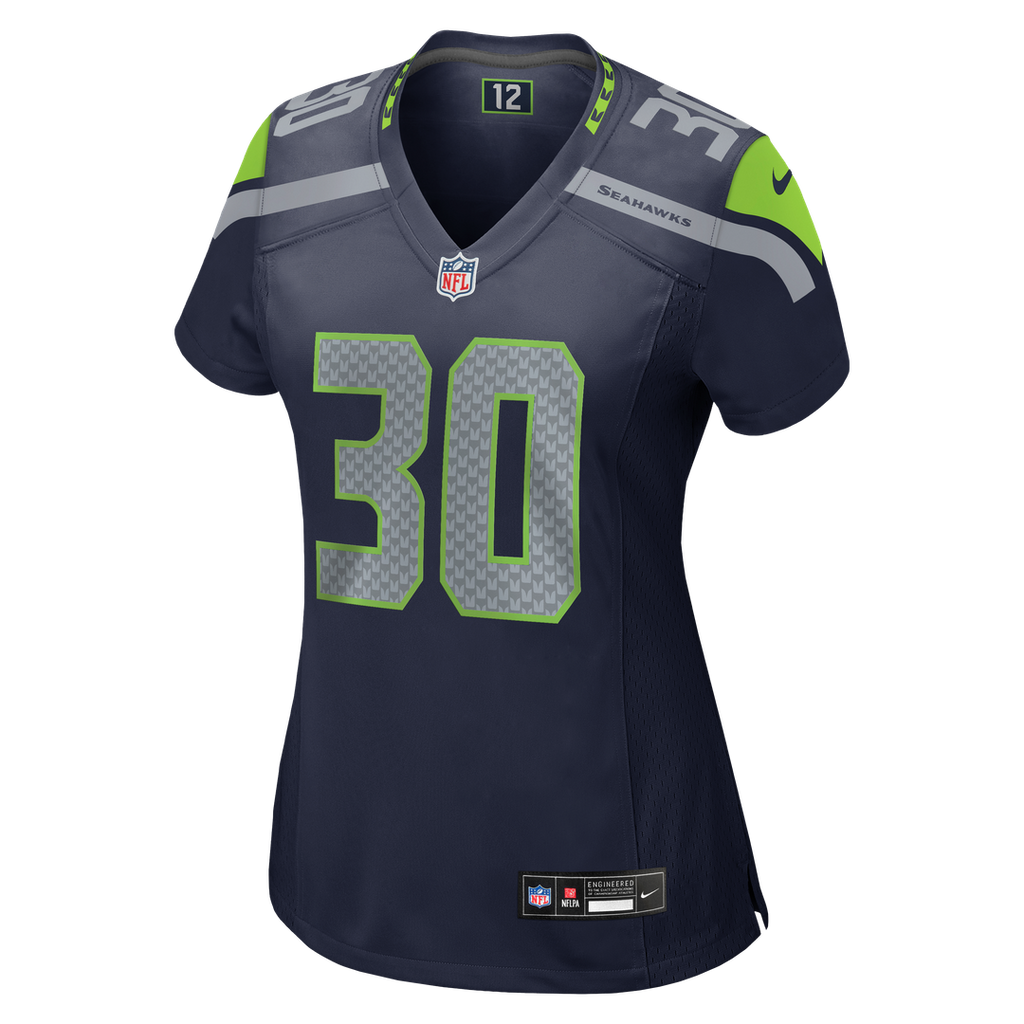 Cam Akers Seattle Seahawks Women's Team Game Jersey - College Navy