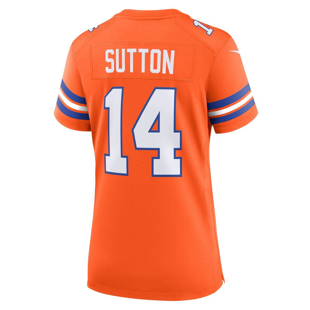 Courtland Sutton Denver Broncos Women's Mile High Collection 1977 Throwback Player Game Jersey - Orange