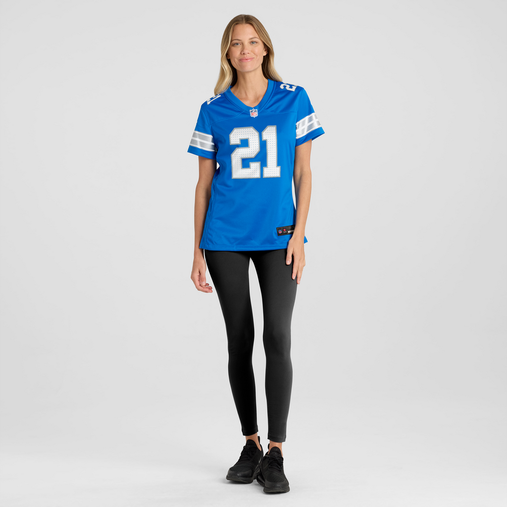Roger McCreary Detroit Lions Women's Team Game Jersey - Blue