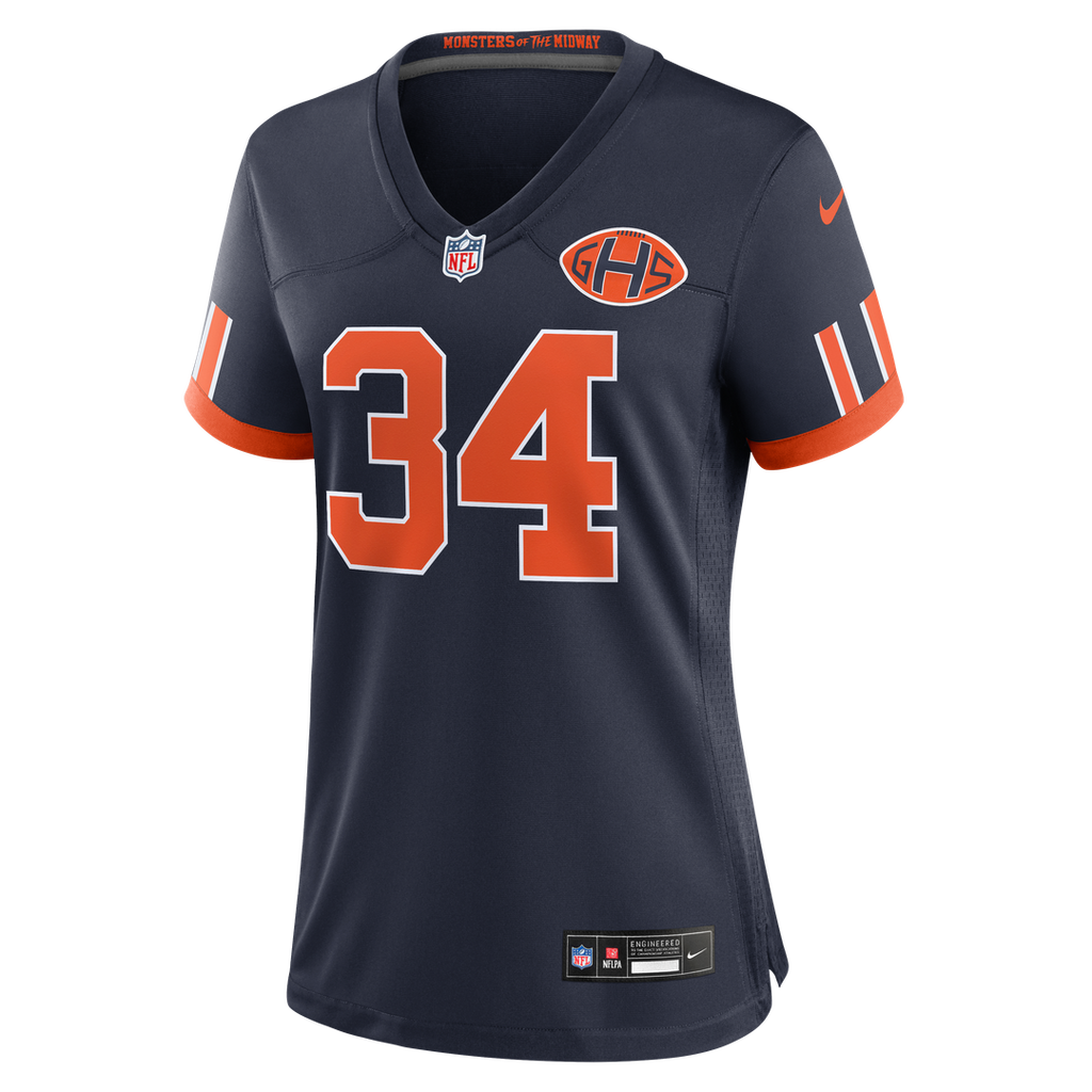 Walter Payton Chicago Bears Women's 2026 Rivalries Collection Game Jersey - Navy
