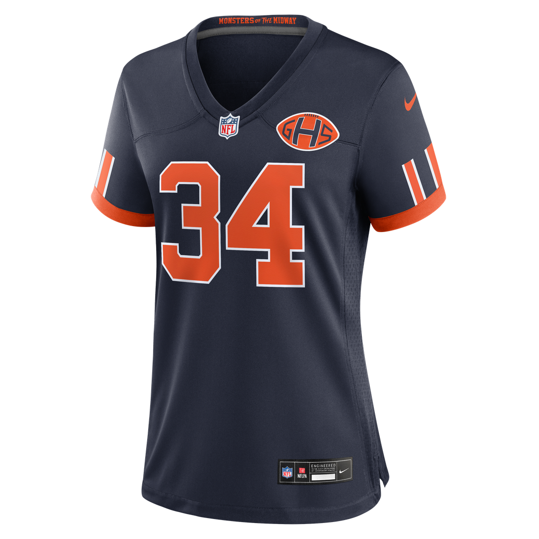 Walter Payton Chicago Bears Women's 2026 Rivalries Collection Game Jersey - Navy