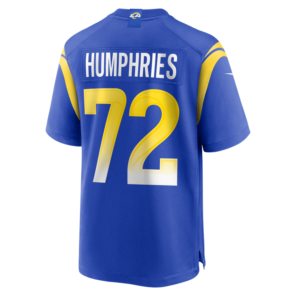 D.J. Humphries Los Angeles Rams Team Game Jersey - Royal