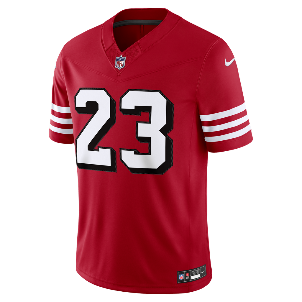 Christian McCaffrey San Francisco 49ers Alternate Vapor F.U.S.E. Stitched Limited Jersey - Scarlet