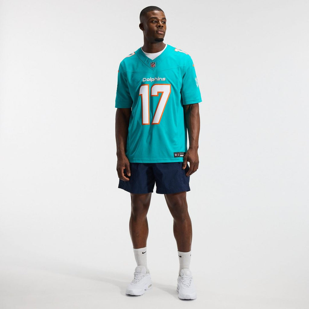 Jaylen Waddle Miami Dolphins Team Vapor F.U.S.E. Stitched Limited Jersey - Aqua