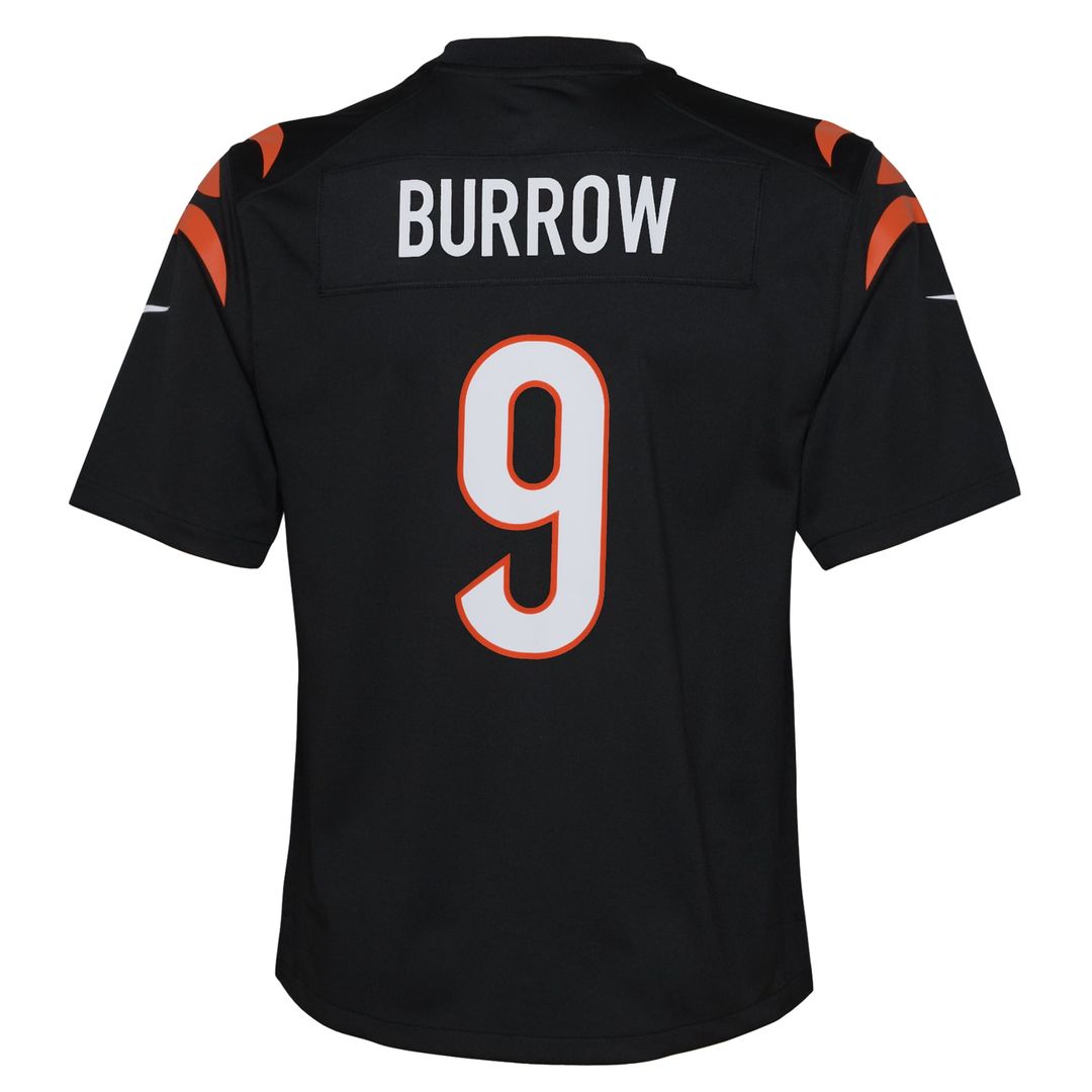 Joe Burrow Cincinnati Bengals Youth Game Jersey - Black