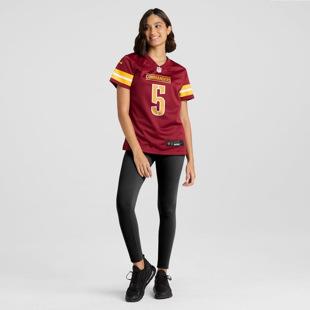 Jayden Daniels Washington Commanders Women's Alternate Game Player Jersey - Black