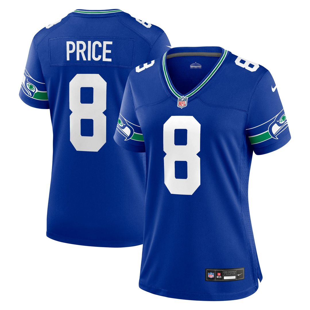 Jadarian Price Seattle Seahawks Women's Team Game Jersey - College Navy