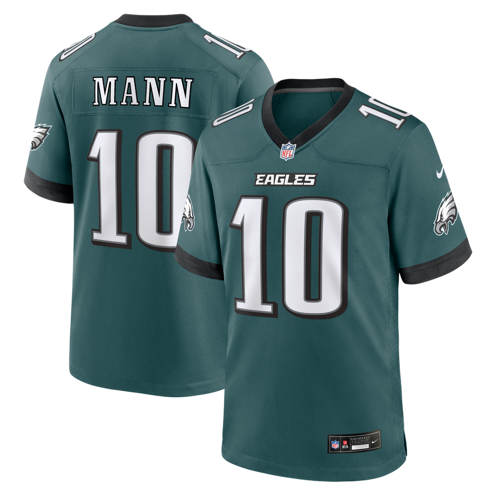 Braden Mann Philadelphia Eagles Team Game Jersey - Midnight Green