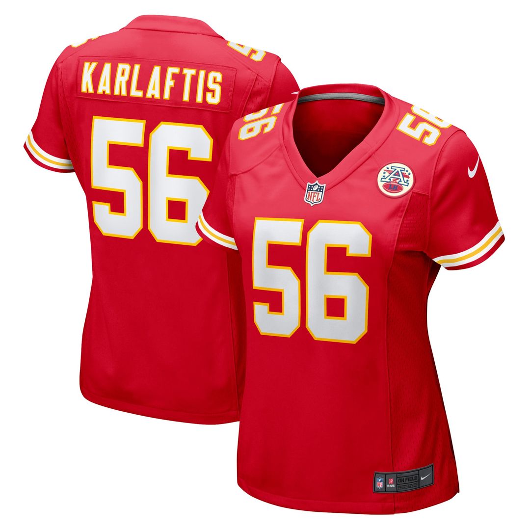 George Karlaftis Kansas City Chiefs Women's Game Player Jersey - Red