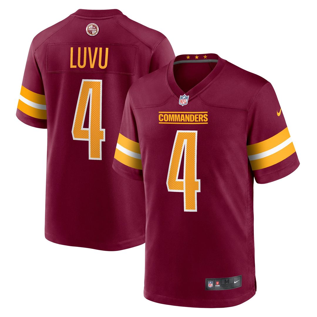 Frankie Luvu Washington Commanders Game Jersey - Burgundy