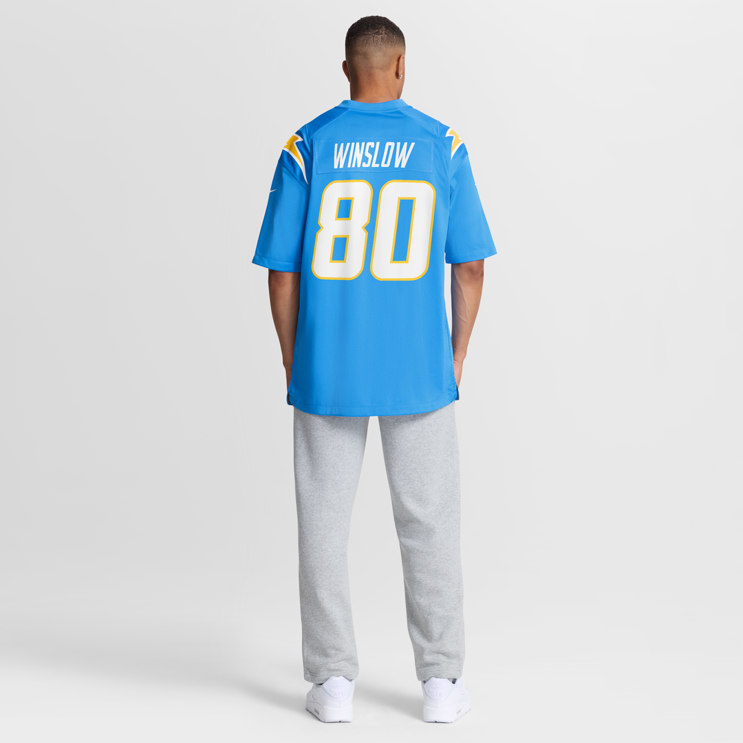Kellen Winslow Los Angeles Chargers Game Retired Player Jersey - Powder Blue