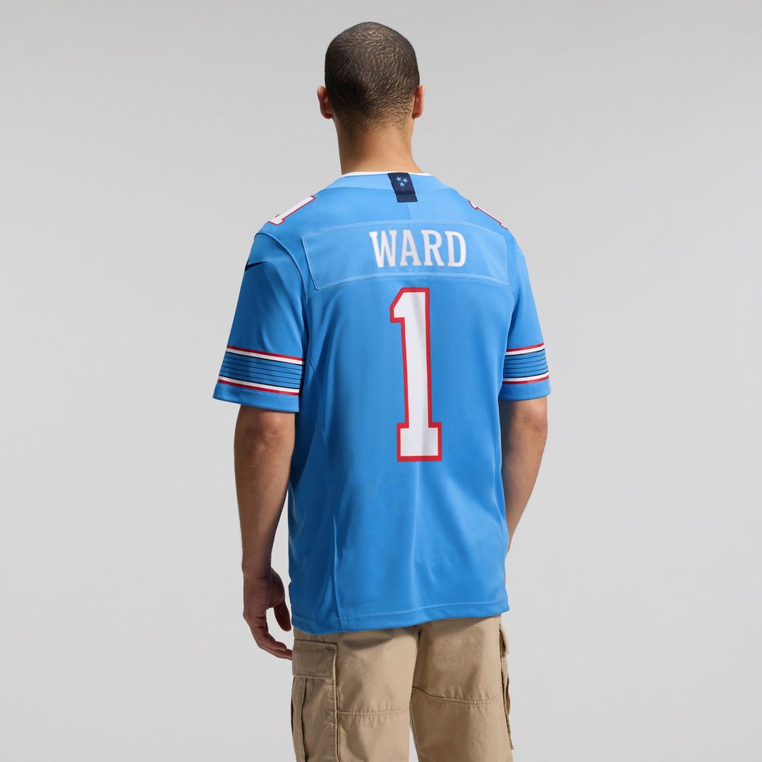 Cameron Ward Tennessee Titans Team Vapor F.U.S.E. Stitched Limited Jersey - Light Blue