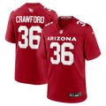 Kitan Crawford Arizona Cardinals Team Game Jersey - Cardinal
