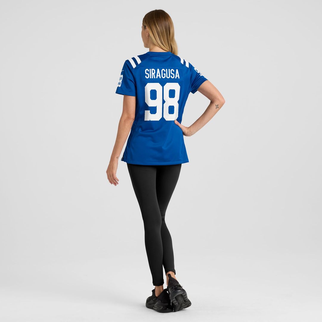 Tony Siragusa Indianapolis Colts Women's Game Retired Player Jersey - Royal