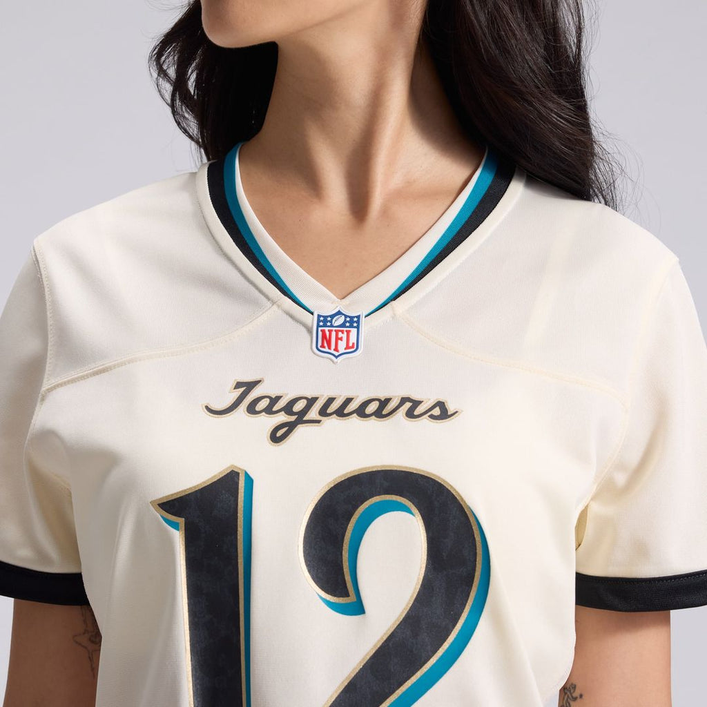 Travis Hunter Jacksonville Jaguars Women's 2026 Rivalries Collection Game Jersey - Natural
