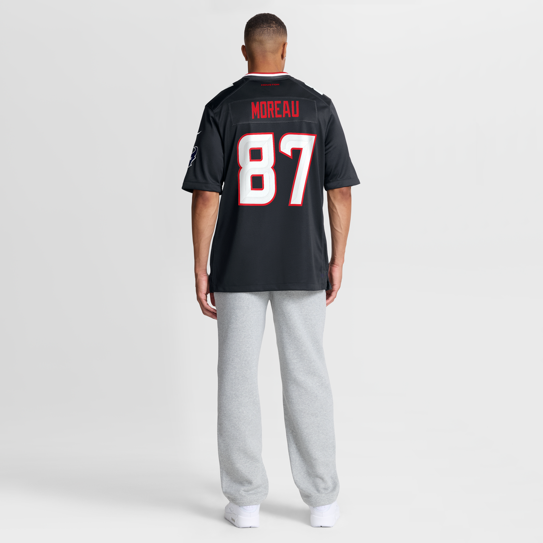 Foster Moreau Houston Texans Team Game Jersey - Navy