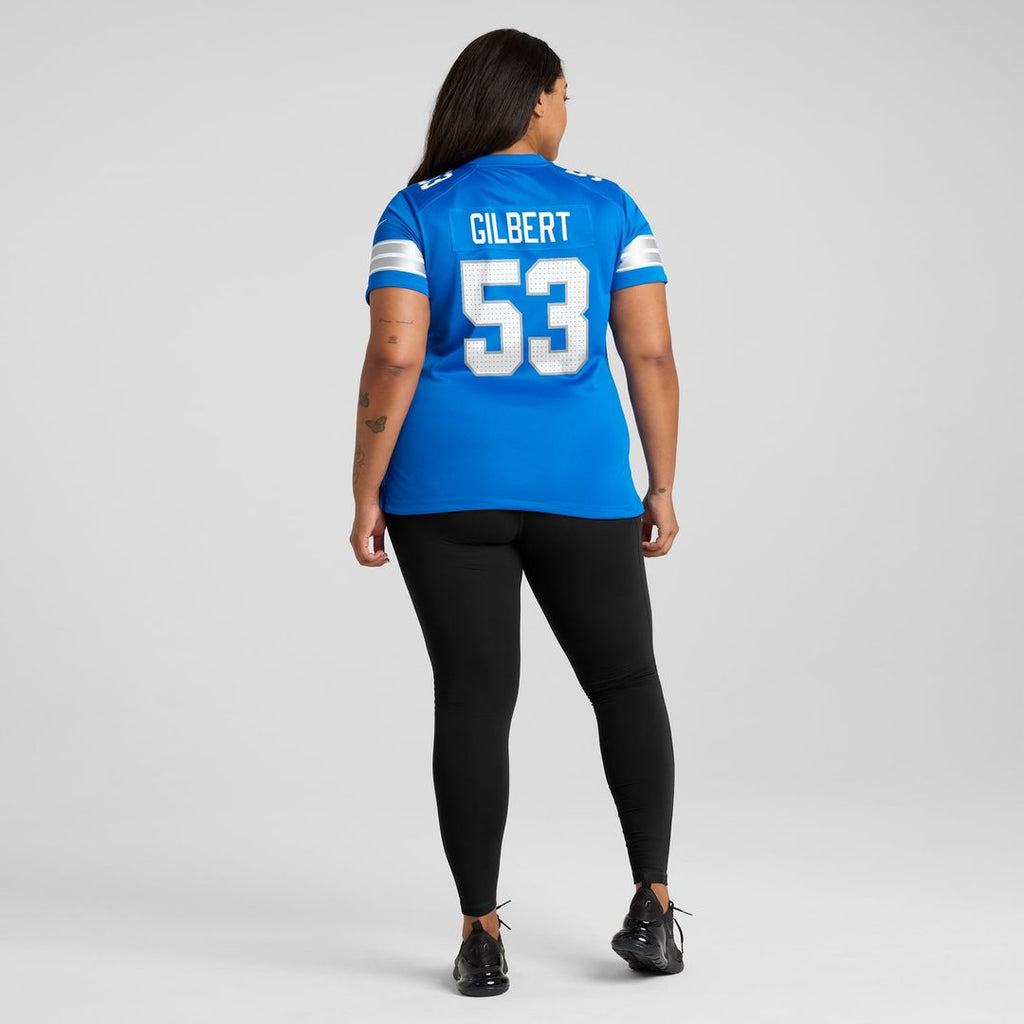 DaRon Gilbert Detroit Lions Women's Game Jersey - Blue