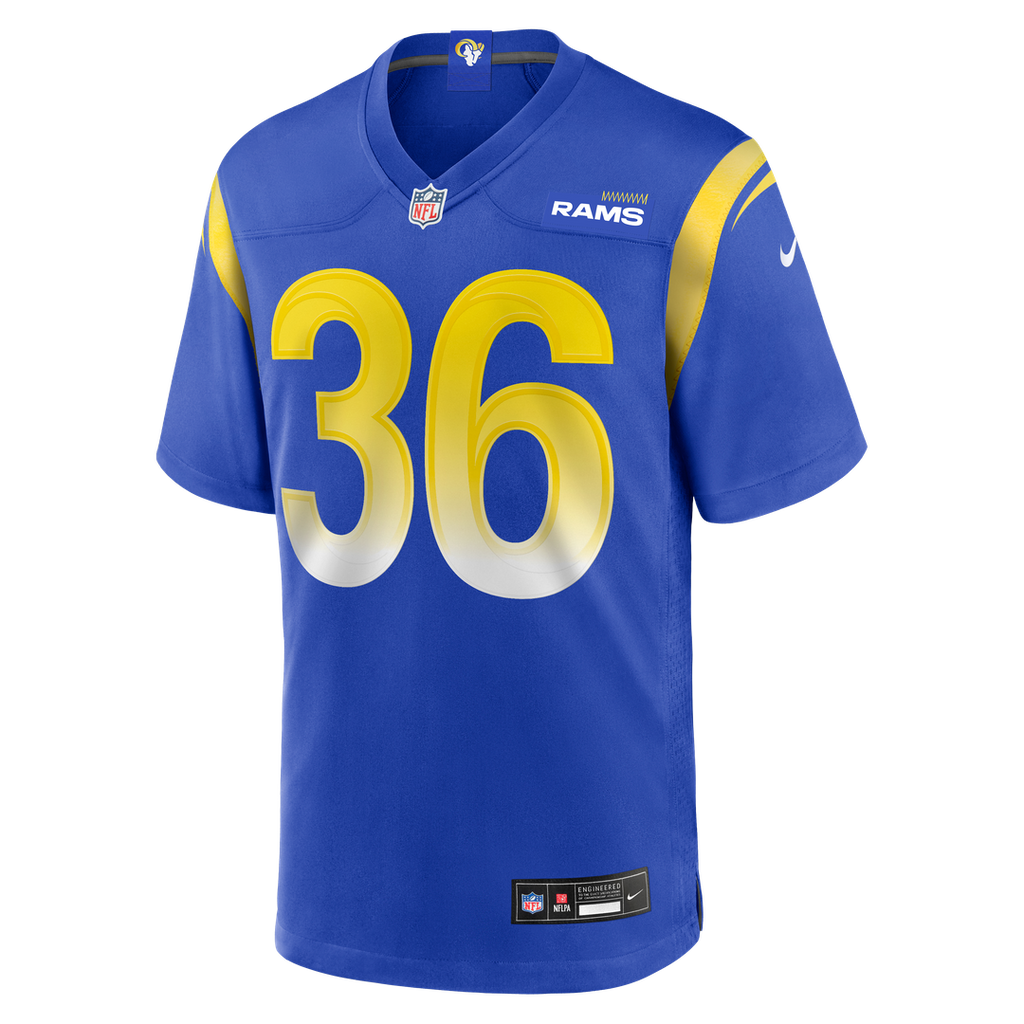 Jerome Bettis Los Angeles Rams Game Retired Player Jersey - Royal