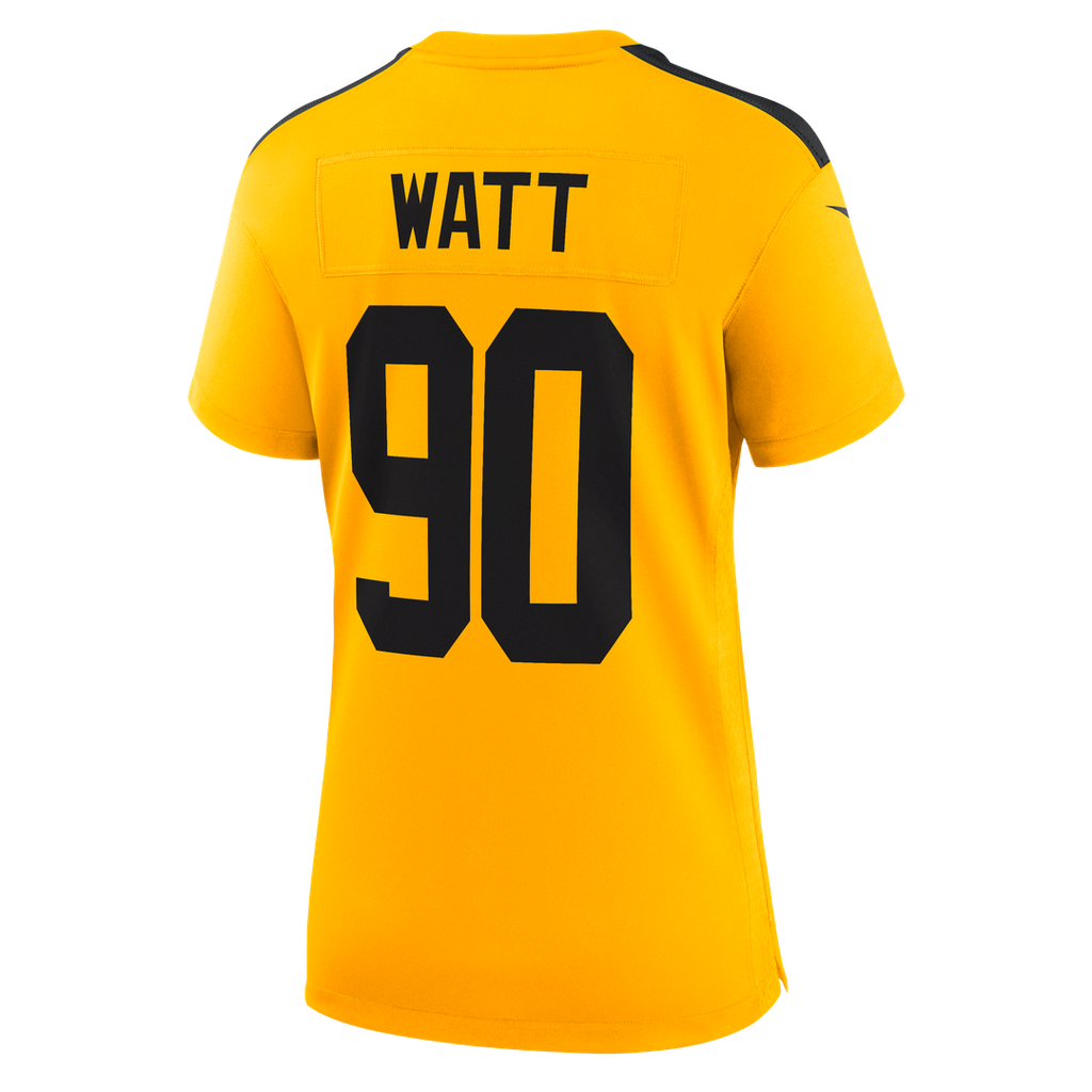 T.J. Watt Pittsburgh Steelers Women's Alternate 1933 Throwback Game Jersey - Gold