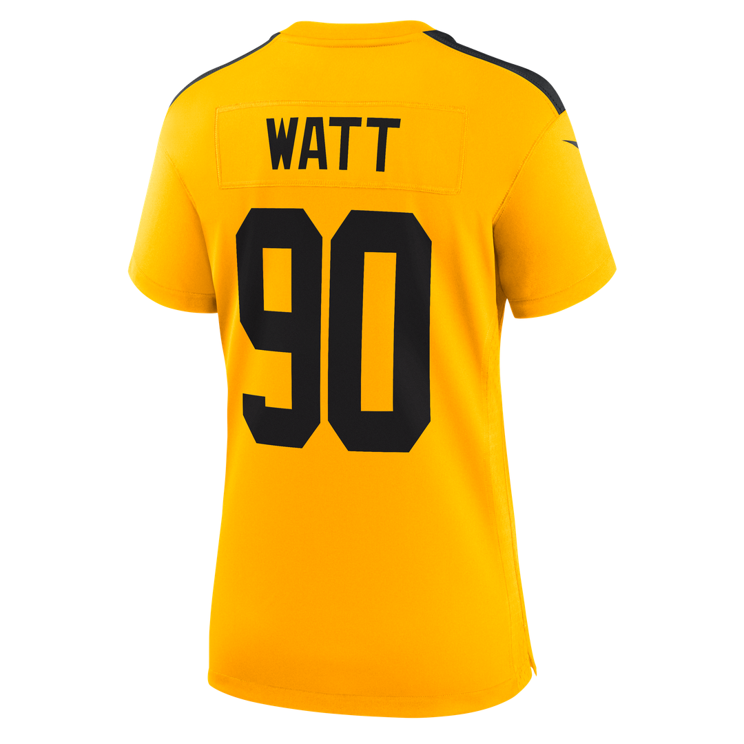T.J. Watt Pittsburgh Steelers Women's Alternate 1933 Throwback Game Jersey - Gold
